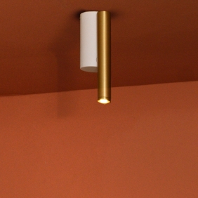 VERSO - spot orientable avec tête dorée
