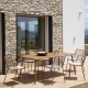 ROMA - chaise de jardin avec accoudoirs