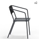 VERDEA ROPE - chaise de jardin