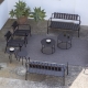 VERDEA - fauteuil lounge en aluminium