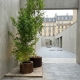 TANK - jardinière en corten avec éclairage led