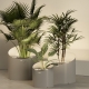 WEDGE - pot à plantes xl led