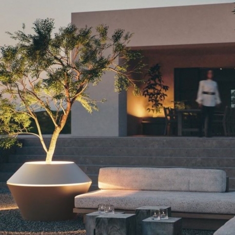 OYSTER - pot à plantes lumineux xl