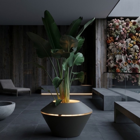 OYSTER - pot à plantes lumineux xl