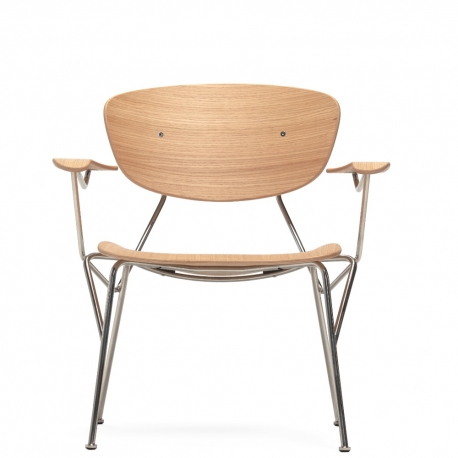 VR52 - fauteuil lounge design en chêne