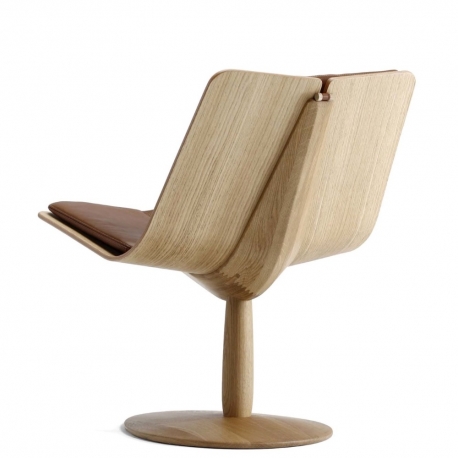 VR61 - fauteuil design chêne et cuir