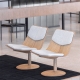 VR61 - fauteuil design chêne et cuir