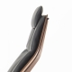 VR61 - fauteuil design noyer et cuir