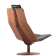 VR61 - fauteuil design noyer et cuir
